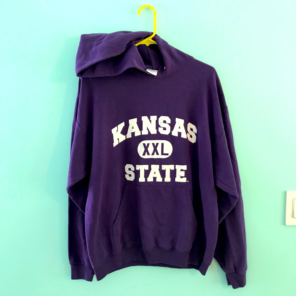 Kansas State College Hoodie Jerzees L Large